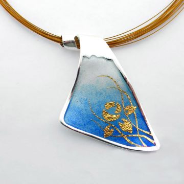 Anhänger Silber  mit Gold 22kt