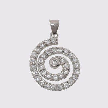 Silver pendant 925 with zircon