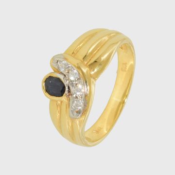 Ring Gelbgold 18kt mit Onyx