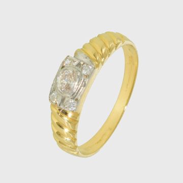 Ring Gelbgold 18ct mit Zirkon
