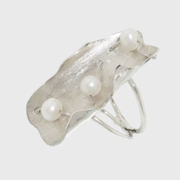 Ring silver 925 with pearl