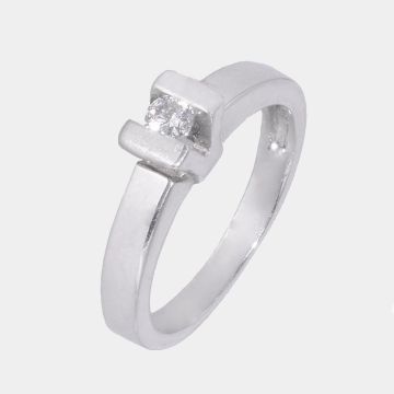 Ring Weißgold 18 Karat mit Diamant