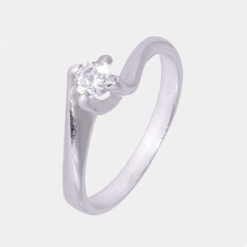 Ring Weißgold 18 Karat mit Diamant
