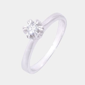 Ring Weißgold 18 Karat mit Diamant