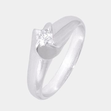 Ring Weißgold 18 Karat mit Diamant