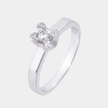 Ring Weißgold 18 Karat mit Diamant