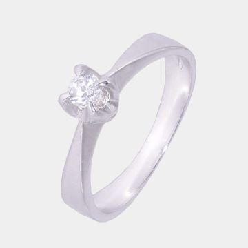 Ring Weißgold 18 Karat mit Diamant