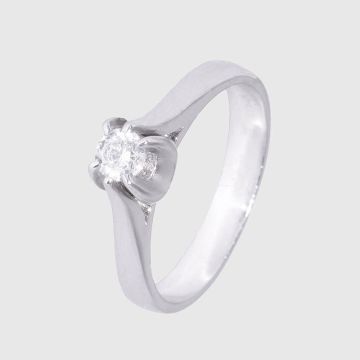Ring Weißgold 18 Karat mit Diamant