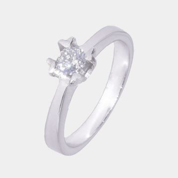 Ring Weißgold 18 Karat mit Diamant