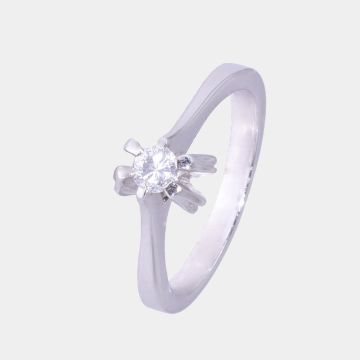 Ring Weißgold 18 Karat mit Diamant