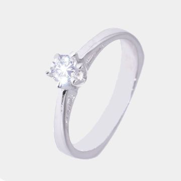 Ring Weißgold 18 Karat mit Diamant