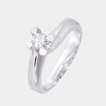 Ring Weißgold 18 Karat mit Diamant