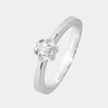 Ring Weißgold 18 Karat mit Diamant