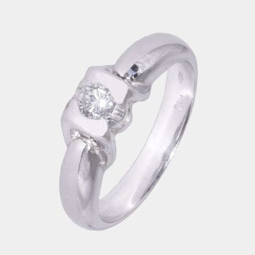 Ring Weißgold 18 Karat mit Diamant