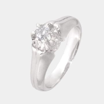 Ring Weißgold 18 Karat mit Diamant