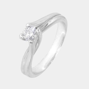 Ring Weißgold 18 Karat mit Diamant