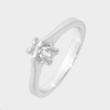 Ring Weißgold 18 Karat mit Diamant
