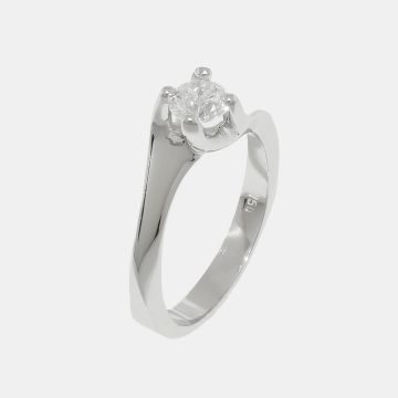 Ring Weißgold 18 Karat mit Diamant