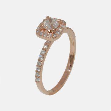 Ring Roségold 18kt mit Diamant