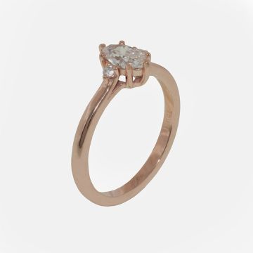 Ring Roségold 18kt mit Diamant