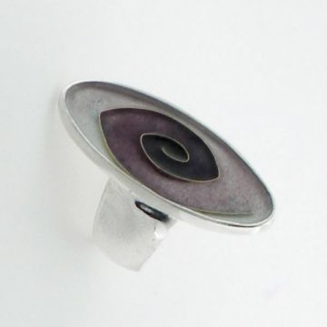 Silver Ring with Gold 22ct
