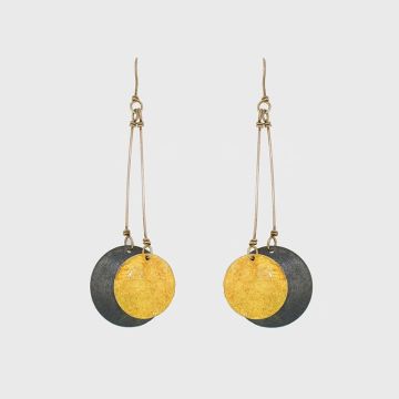 Ohrringe aus Silber 925 mit Gold 22 Karat