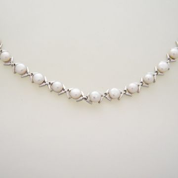 Halskette Set Weißgold 14ct