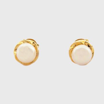 Σκουλαρίκια κίτρινα χρυσά 14κ