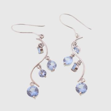 Earrings White Gold 14 carat