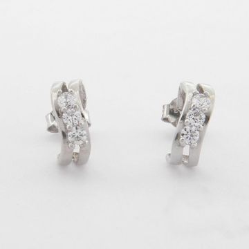Earrings White Gold 14ct