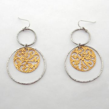 Silver Earrings Gold plated