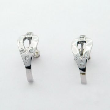 Earrings White Gold 14ct