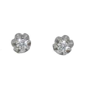 Ohrringe Weißgold 18ct mit Diamanten