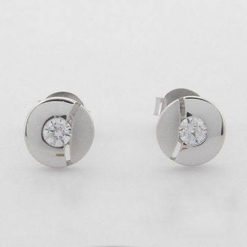Earrings White Gold 14ct