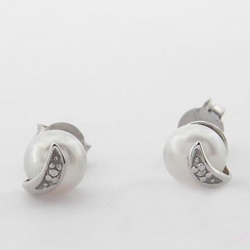 Earrings White Gold 14ct