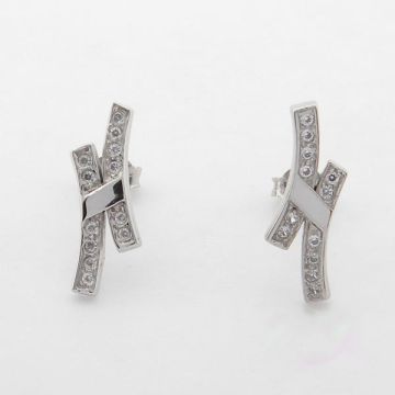 Earrings White Gold 14ct