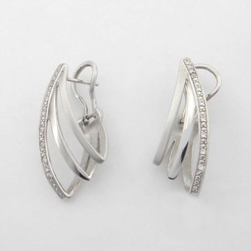 Earrings White Gold 14ct