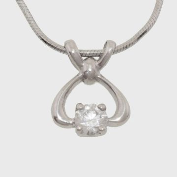 Silber Anhänger mit Zirkon