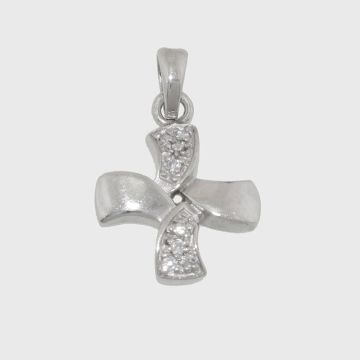 Silber Kreuz 925 mit Zirkon Steinen