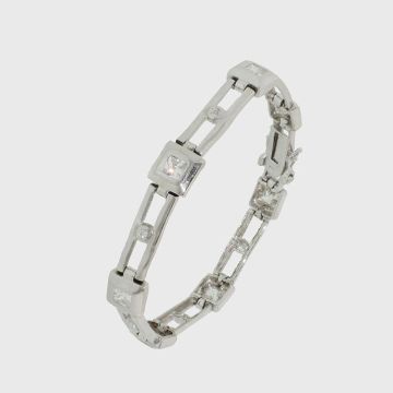 Silber Armband mit Zirkon
