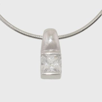 Silber Anhänger mit Zirkon
