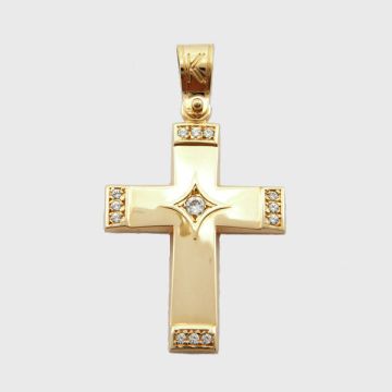 Kreuz Gelbgold 14kt