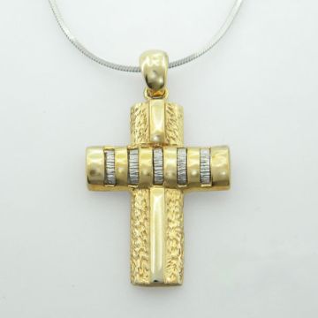 Kreuz Silber  Vergoldet