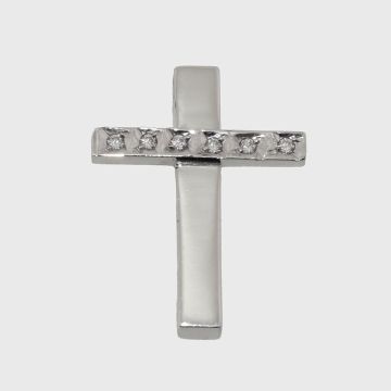 Silber Kreuz 925 mit Zirkon Steinen