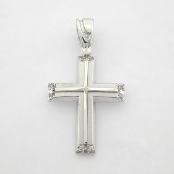 Kreuz Weißgold 14kt