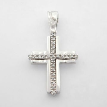 Kreuz Weißgold 14kt