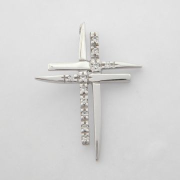 Kreuz Weißgold 14kt