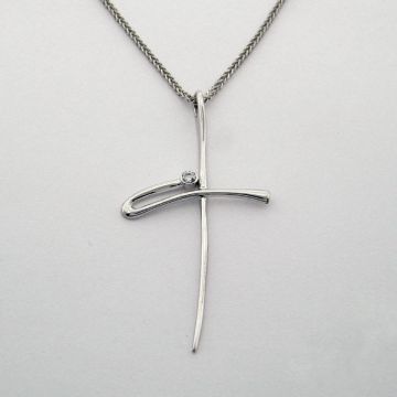 Kreuz Weißgold 14ct