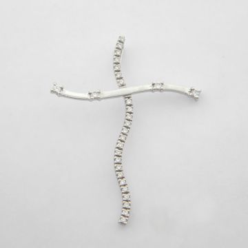 Kreuz Weißgold 14kt