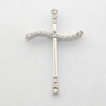 Kreuz Weißgold 14kt